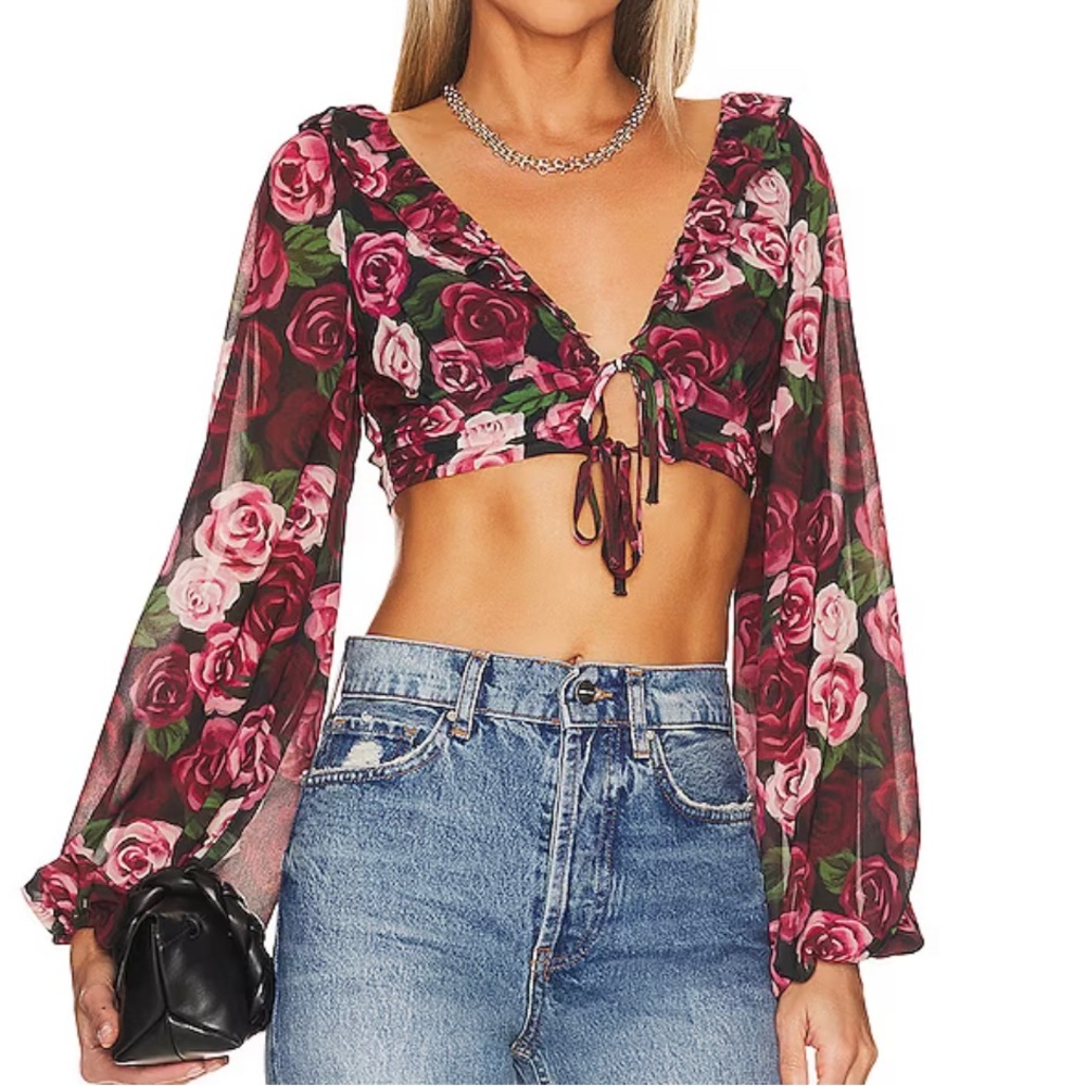 Rocsi Blouse in Red Painted Dreams
MAJORELLE, size M